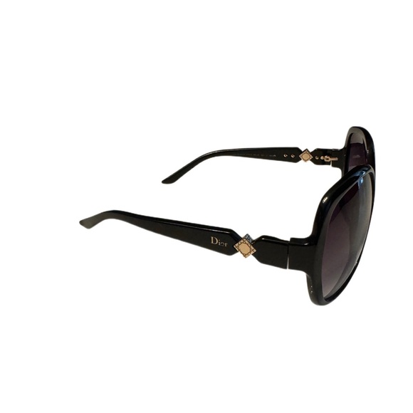 DIOR Sunglasses w/Gold Diamond Shape Logo - Picture 3 of 14